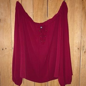 Charlotte Russe Off the shoulder top